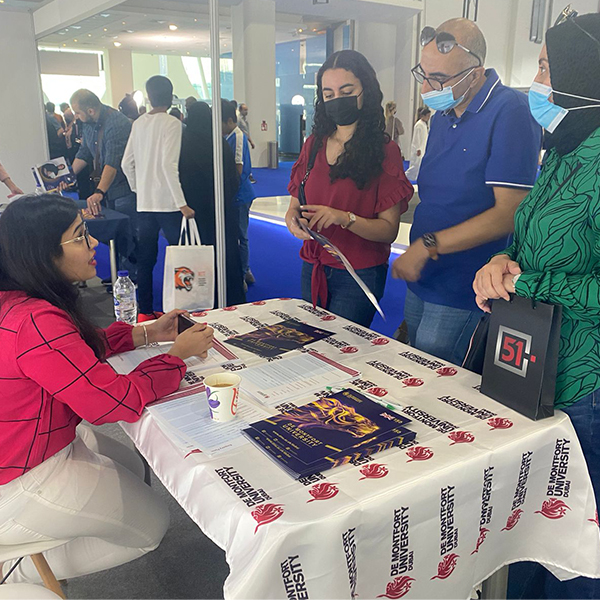 De Montfort University Dubai provided an exceptional opportunity to showcase to students the possibilities for entering UK Higher Education at the biggest international education fair, Najah 