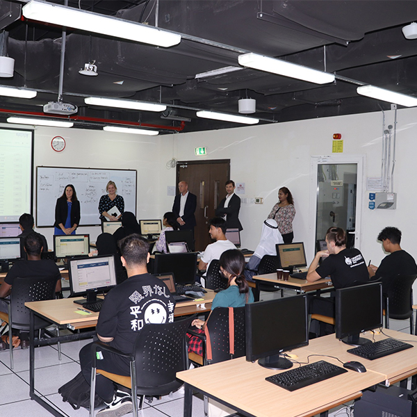 IYZ students interacting with Prof. Katie Normington (DMU Vice-Chancellor)